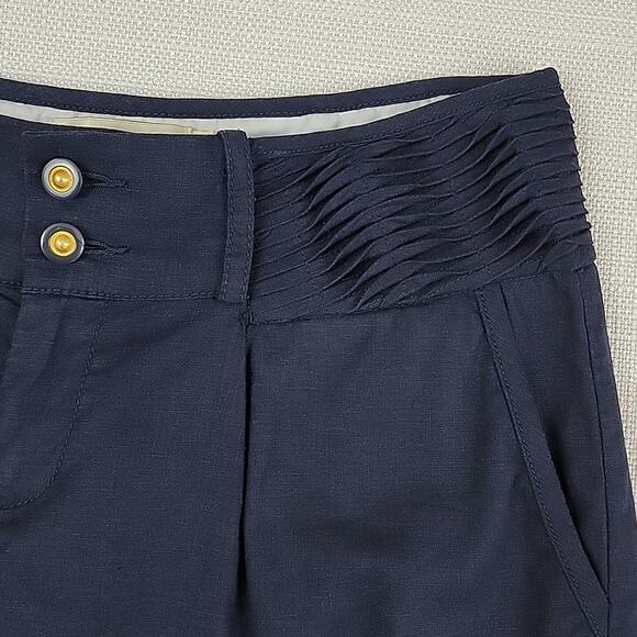 Elevenses blue linen blend shorts 6 - Picture 4 of 11